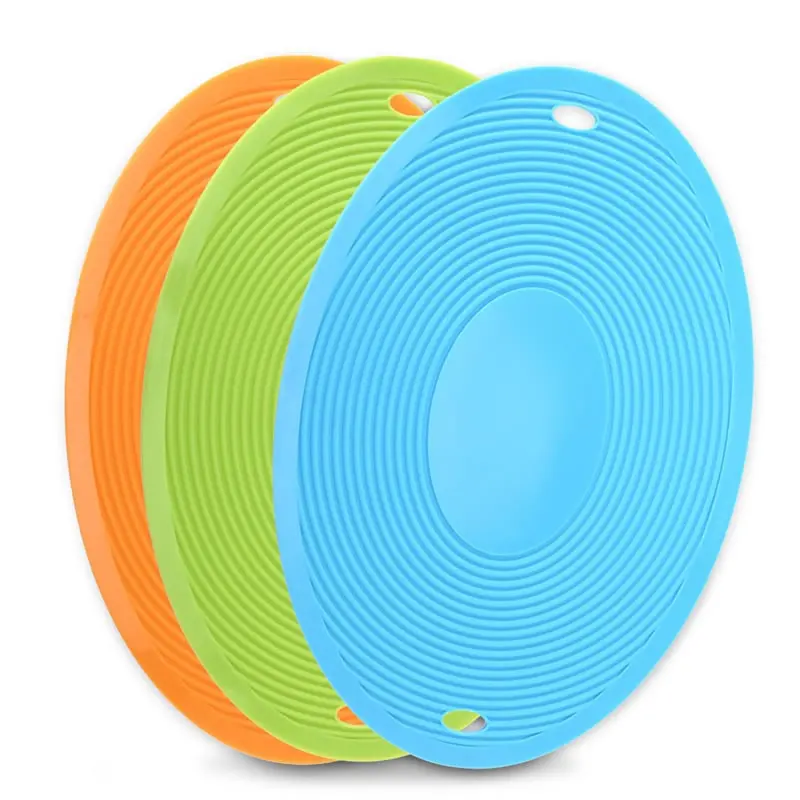 Buy Oval Silicone Table Pad with Hanging Hole Non Slip