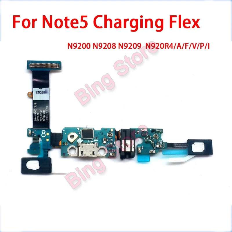 

Replacement Charging Flex Cable for Samsung Galaxy Note 5 N9200 N9208 N9209 N920 Microphone USB Port Socket Dock Connector