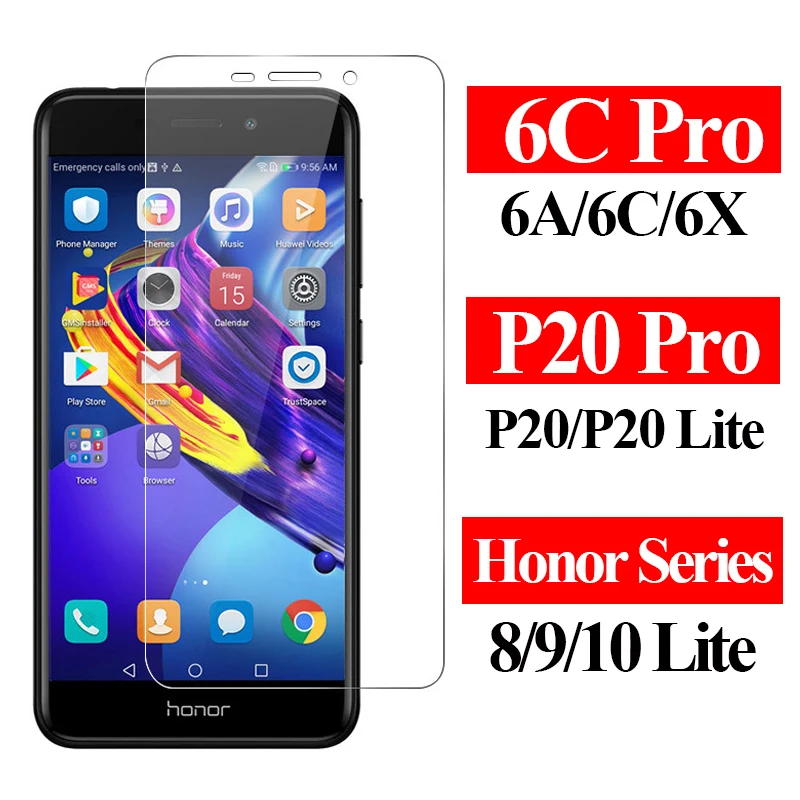 Защитное стекло для Huawei Honor a6 c6 x6 6 a x c 6a 6c 6x p20 p 20 8 9 10 lite 9i i hawei honer honor10 huwei protector |
