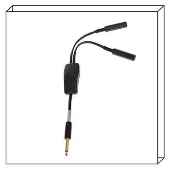 

2 In 1 Double Control Switch Tattoo Foot Switch Adapter Dual Tattoo Clip Cord Conversion Cable Connection