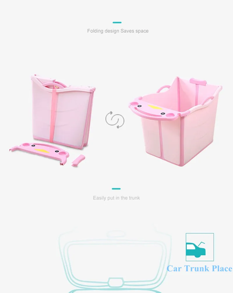 For 0-15 Years Old Baby Boy Large Size Thick Baby Foldable Bath Tub 13