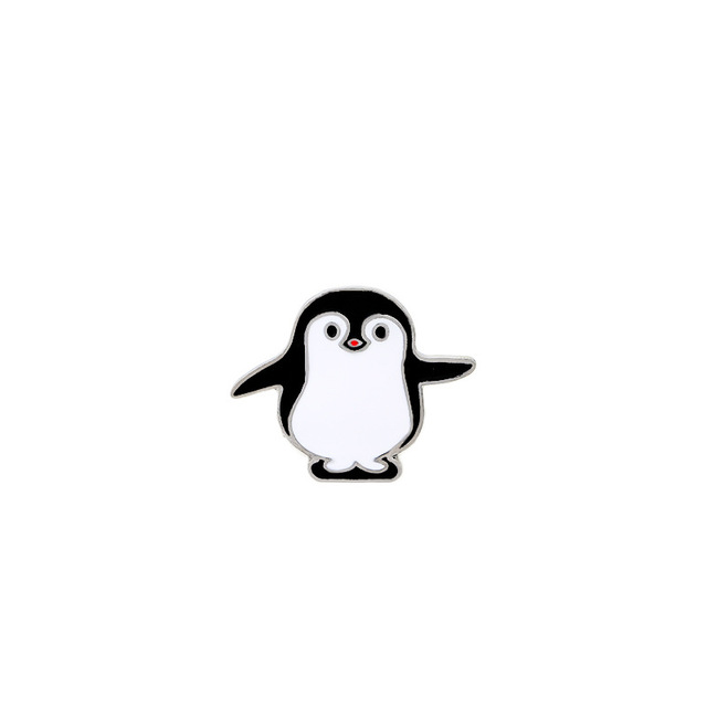 Quality Cute Cat Collection Bird Panda Punguin I Love Cat Brooches For Ladies Women Men Jewelry Pin Metal Enamel Lapel Pins