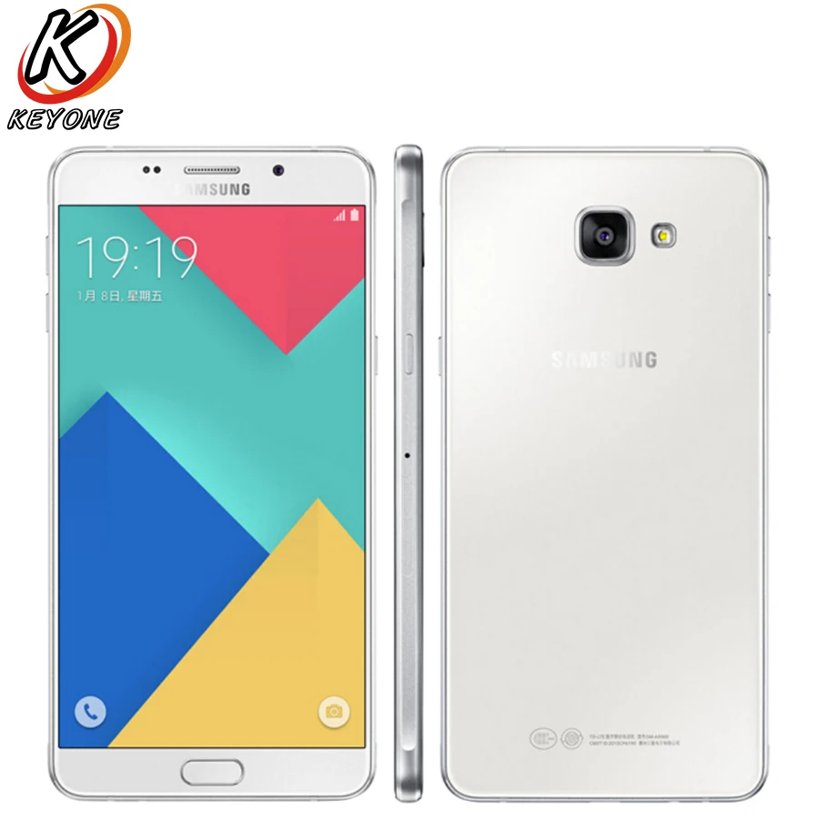 Мобильный телефон samsung Galaxy A9 A9000, 4G LTE, 6,0 дюймов, 3 ГБ ОЗУ, 32 Гб ПЗУ, Восьмиядерный процессор Snapdragon 652, Android, две sim-карты, смартфон