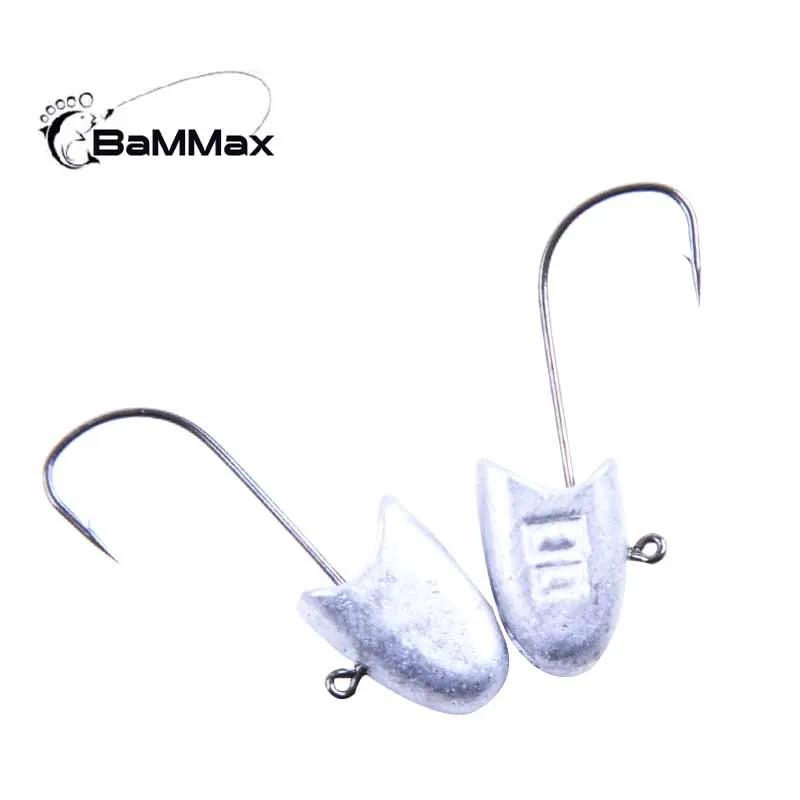 Bammax рыболовный крючок 5 шт. 2 6 г см 4 Jig head свинцовые крюк карп Рыбалка Мягкая