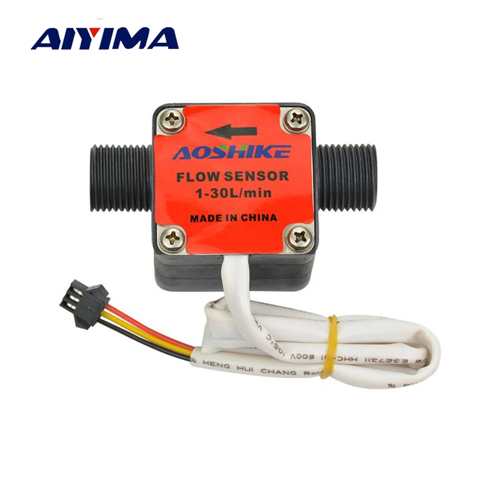 

AIYIMA 1pcs G1/2" Flowmeter High-precision Oil Flow Meter Milk Water Liquid Oval Gear Flow Sensor Switch Counter