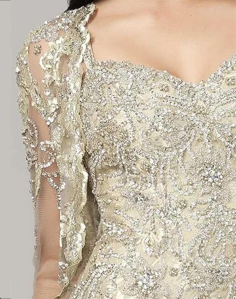 Платье для матери невесты с курткой длинное вечернее платье Vestido De Madrinha Robe Mere