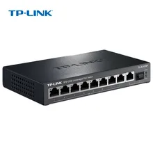 TP-Link 10 порт коммутатора Ethernet Сталь металла сетевой коммутатор 8 портовый POE коммутатор 1 порт Gigabit SFP волокна(TL-SL1210P