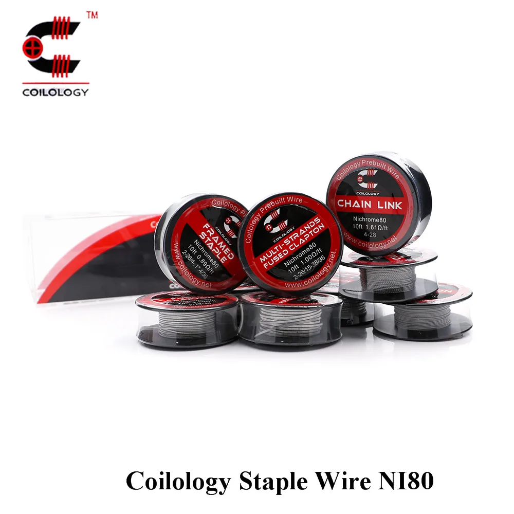 

Coilology Staple Wire NI80 EGO Coils for Electronic Cigarette RDA RBA RDTA DIY Heating Wire Twisted Premade Tools