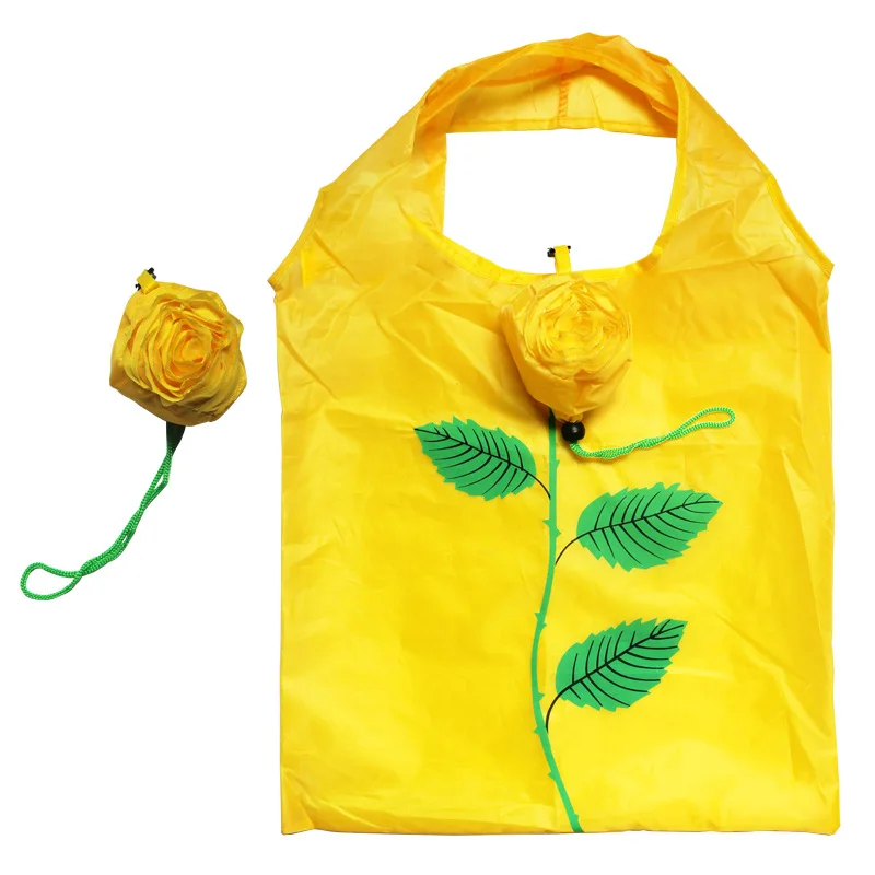 Buy Fashion Rose Flowers Flora Print Reusable Folding