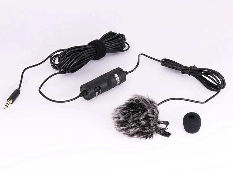 BOYA Петличный Всенаправленный Конденсаторный Микрофон Записи для iPhone DSLR Видеокамеры Audio Recorder ПО-М1