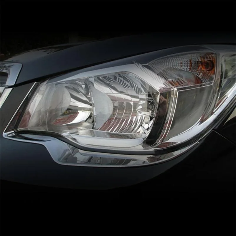 Headlights Eyebrow Decoration Trim High Quality ABS Chrome Fit For