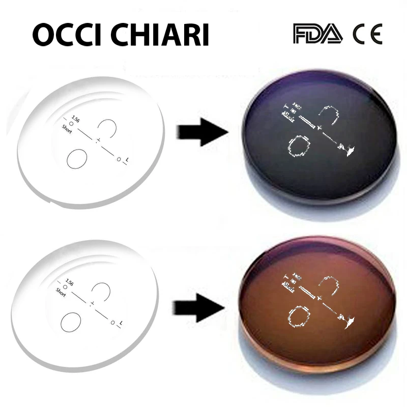 Photochromic Glasses Myopia Presbyopia Prescription Optical Eyewear Progressive Multifocal Lenses Prescription 1.56 1.61 1.67