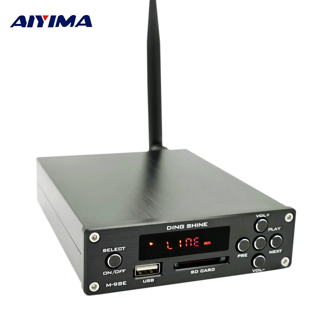 

Aiyima TDA7498E Bluetooth Digital Amplifier 160W*2 Stereo Desktop HIFI Audio Amplifiers DIY Sound System Speaker Home Theater