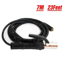 Держатель для сварочного электрода 23 футов 300 ампер и кабель 10-25 мм разъем для дуговой Инвертирующий сварочный аппарат для ручной дуговой сварки сварочные аксессуары