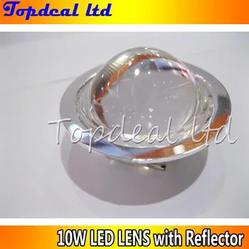 

10set x Diameter 44mm Optical Glass Lens +Lens Reflector for 10w led chip 60-80degree