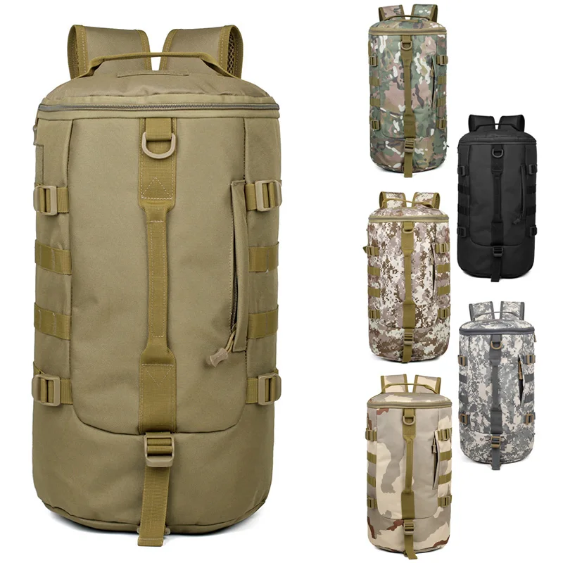 

Large Capacity Outdoor Army Hiking Camping Climbing Travel Bag Tactical Rucksack Military Backpack Sports Shoulder Bucket Bag