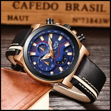 LIGE New Brand Sport Men Watch Top Brand Luxury Male Casual Leather Waterproof Chronograph Quartz Military Wrist Watch Men Clock benyar men watch top brand luxury leather waterproof sport quartz fashion casual military wrist watch men male clock relogio