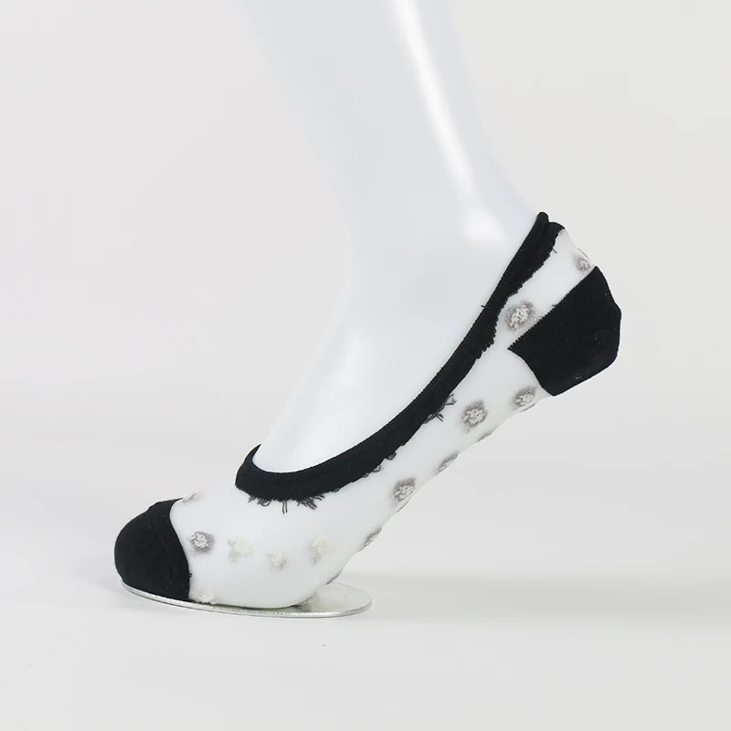 DONG AI/5 пар, женские невидимые носки, кружевные носки-лодочки, мягкие тонкие прозрачные шелковые носки без показа, короткие летние носки