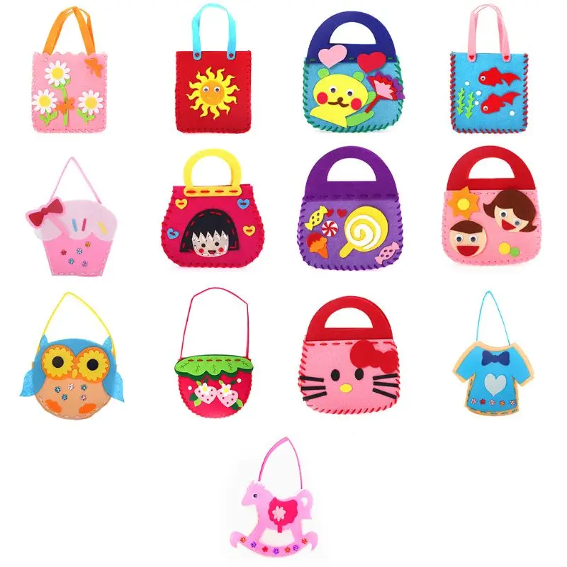 

Nonwoven Cute Bag Creative DIY Handwork Packing Toy Child Early Learning Educational Gifts Craft Decor