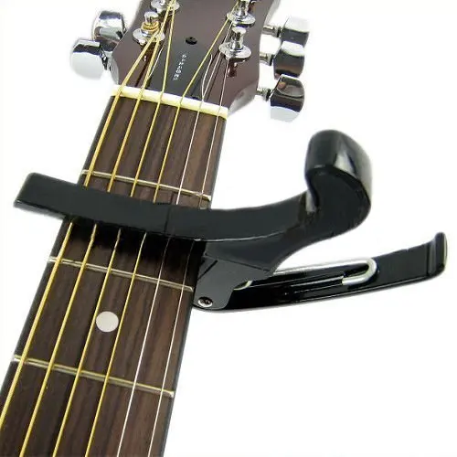

2 PCS of (Premium Quick Change Folk Acoustic Electric Guitar Banjo Trigger Capo Key Clamp)