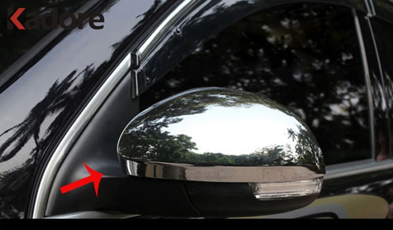 Для Volkswagen Tiguan 2009 2013 2014 2015 хромированное внешнее зеркало заднего вида накладка