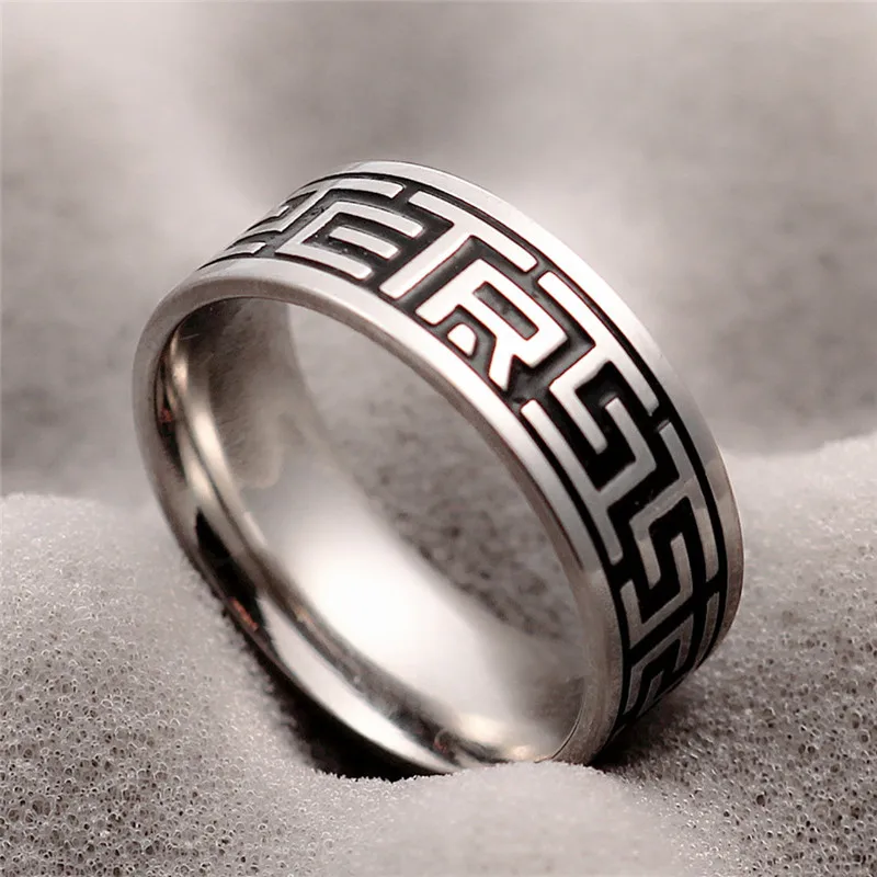 316L Stainless Steel Ring For Men And Women Never Fade Power Lucky "Om Mani Padme Hum" Sanskrit Buddhist Mantra Ring wedding rings signet ring round rings cross rings temperature rings silver ring womens ring fidget rings couple rings cubic zircon ring turkish rings finger rings jewelry rings ring jewelry anime rings moissanite ring survival ring