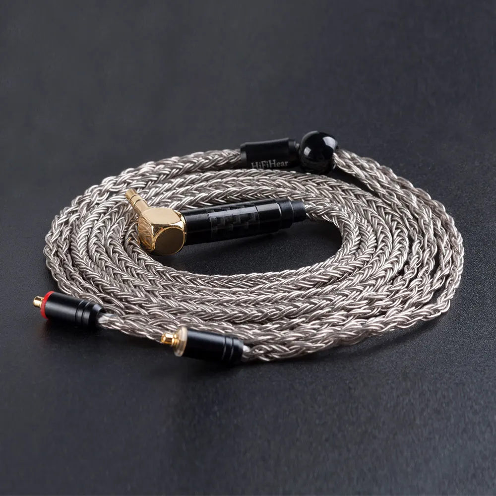 HiFiHear 16 Core посеребренный медный кабель 2,5/3,5 мм сбалансированный кабель с MMCX/2pin/QDC разъем для KZZS10 PRO C16 C12 BL03