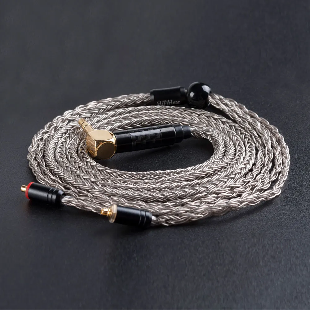 HiFiHear 16 Core Silver Plated Copper Cable 2.5/3.5mm Balanced Cable With MMCX/2PIN/QDC for BLON BL-01 BL-03 KZ ZSX ASX EDX DQ6