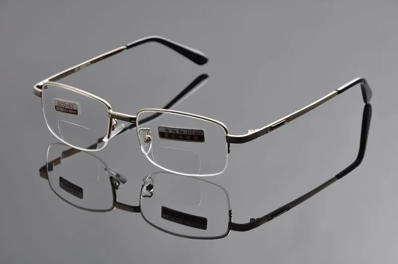 DeDing брендовые металлические полуобода мужские бифокальные очки для чтения женские металлические очки для чтения+ 1,0+ 1,5+ 2,0+ 2,5+ 3,0+ 3,5+ 4,0 DD0985