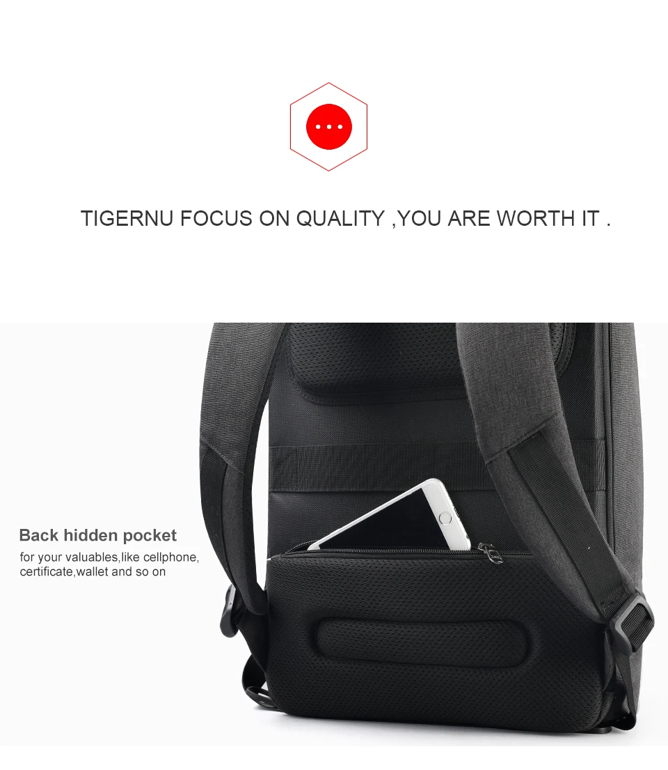 16.Back hidden pocket