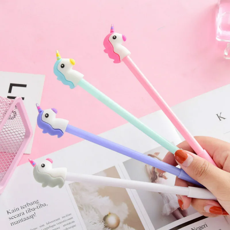 

1pcs kawaii Highlighter Pen cute cartoon Unicorn pattern Graffiti Art Marker sign school office Stationery