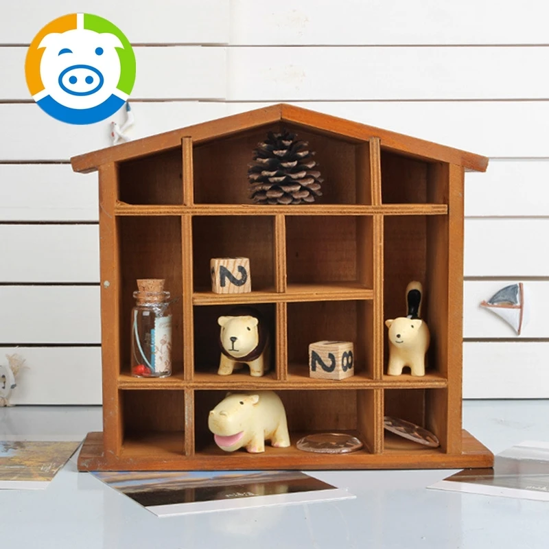 Zakka Japanese style Shelf Wood Shelf Home Interior Shelf Fashion