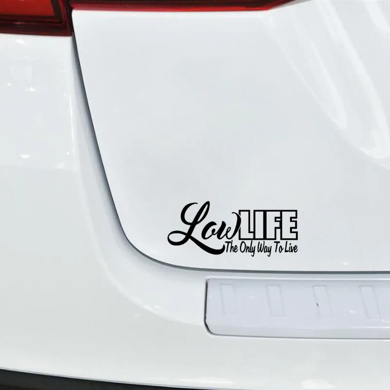 16CM*6.8CM Fashion Low Life Vinyl Waterproof Car Sticker Decal Motorcycle Car-styling