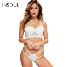 INSOUL 2017 New Fashion Underwear Women Breathable Seamless Push Up Bra Solid White Sexy Lace Panties Softable Female Bra Sets