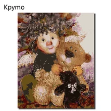 Kpymo DIY Краска ing по номерам наборы с ангелами картина по номерам Современная Настенная художественная картина подарок VA-0113