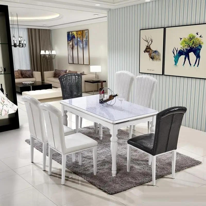 Redonda Set Marmol Kitchen Comedores Mueble Room Yemek Masasi Escrivaninha Eettafel Bureau Mesa Comedor Desk Tablo Dining Table