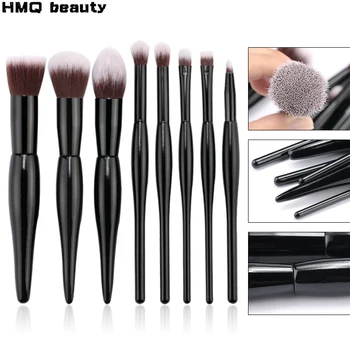 

8Pcs Makeup Brushes Tool Set Cosmetic Power Eye Shadow Foundation Blusher Powder Brush Flat Eyeliner Eyebrow Makeup Brush Kit