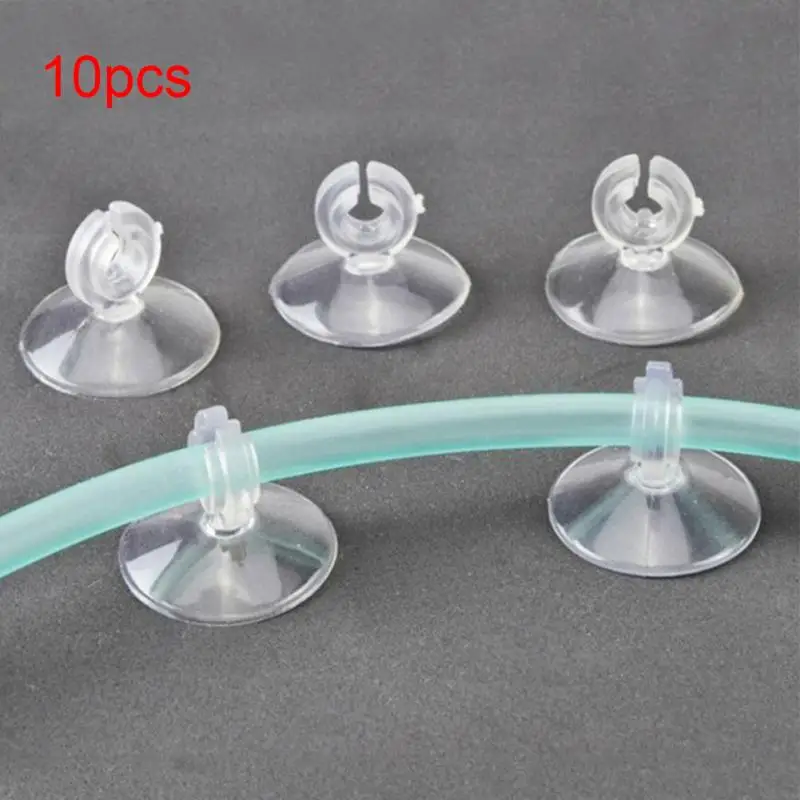 

10Pcs Plastic Aquarium Fish Tank Suction Cups Suckers Clips Airline Pump Tubing Fixation Suction Cup