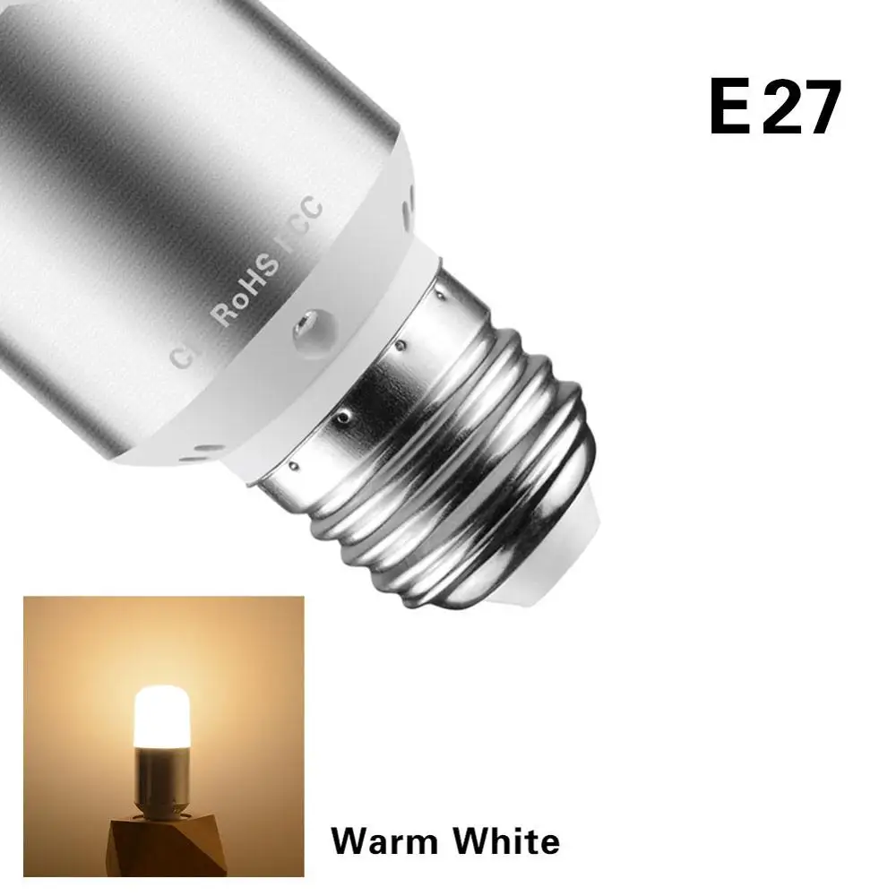 5 Вт 7 Вт 9 Вт светодиодный светильник лампа E27 E14 AC85V-265V Свеча лампа без мерцания постоянный ток драйвер Точечный светильник заменить 9 Вт 14 Вт 18 Вт CFL лампа - Испускаемый цвет: E27 Warm White
