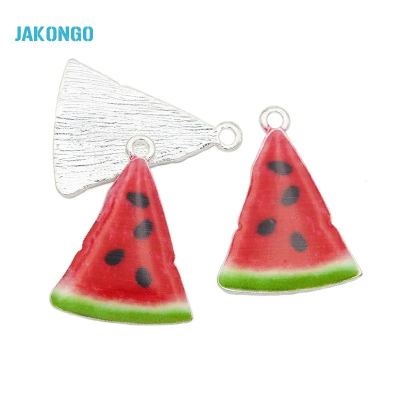 Подвеска в виде арбуза 21 х28 мм|charm pendant|pendants for jewelry makingwatermelon charm |