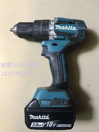 MAKITA тип 18V литиевая батарея многофункциональная электрическая Ударная дрель электрическая дрель вращающийся бесщеточный мотор(б/у товара