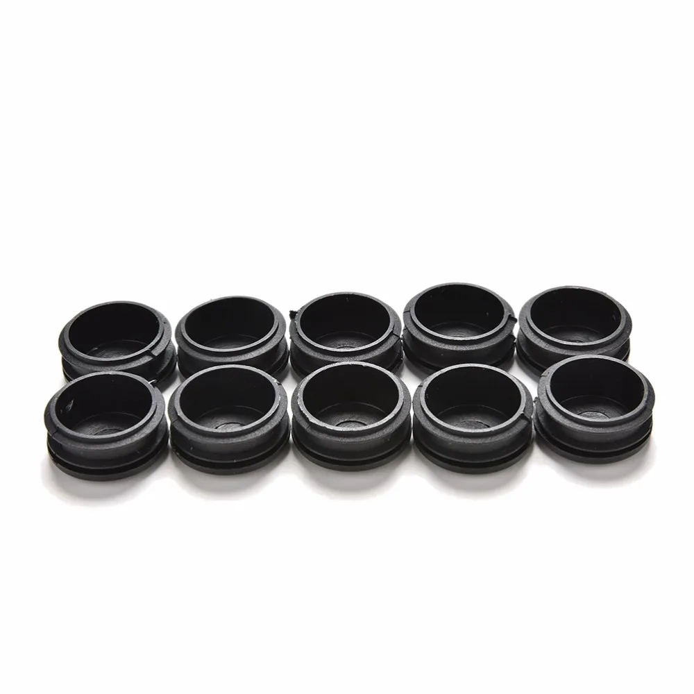 10 шт черные пластиковые ножки для мебели заглушки вставные заглушки для круглых труб 8 размеров