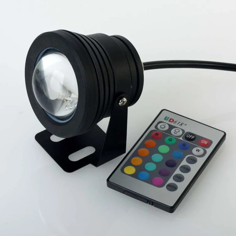 10 Вт 12 В RGB подводный свет фонтана 1000lm Бассейны Пруд Fish Tank аквариум светодиодные