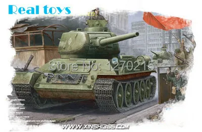 Модель Trumpeter 84809 1/48 советская T34/85 средний танк с полной внутренней структурой Танк t34 пластиковый строительный комплект