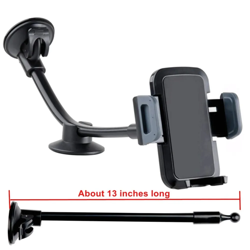  Car Phone Holder Mount For iPhone Universal Windshield Dashboard Stents For Huawei Long Arm Cradle Bracket For Samsung Galaxy  (3)