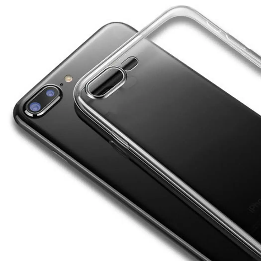Creative Transparent Ultra-thin TPU Anti-fall Phone Case Back Cover For iPhone Easy to install and remove. | Мобильные телефоны и