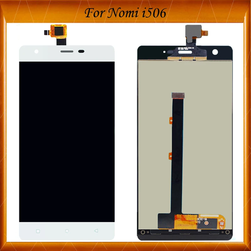 Черный/белый 100% новый сенсорный экран с ЖК-дисплеем для Nomi i506 ЖК-дисплей в сборе