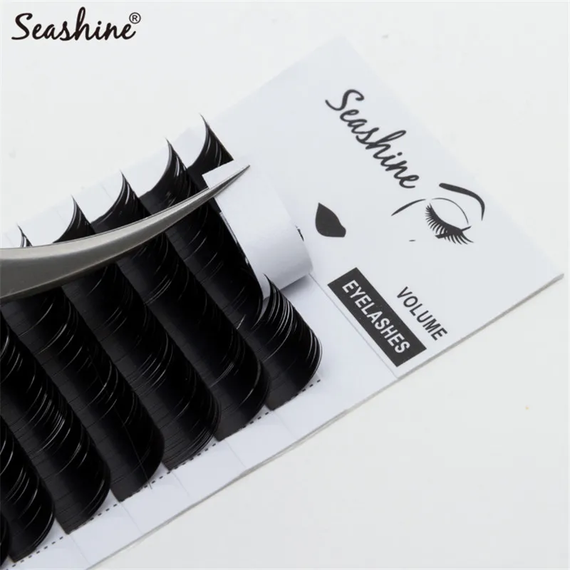 

Seashine 12rows eyelash extension fake eyelashes false eyelashes individual eyelashes premium cilia soft lash free shipping