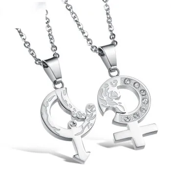 

Arrow of Love God Titanium Steel Fashion Exquisite Couple Necklacet GX898