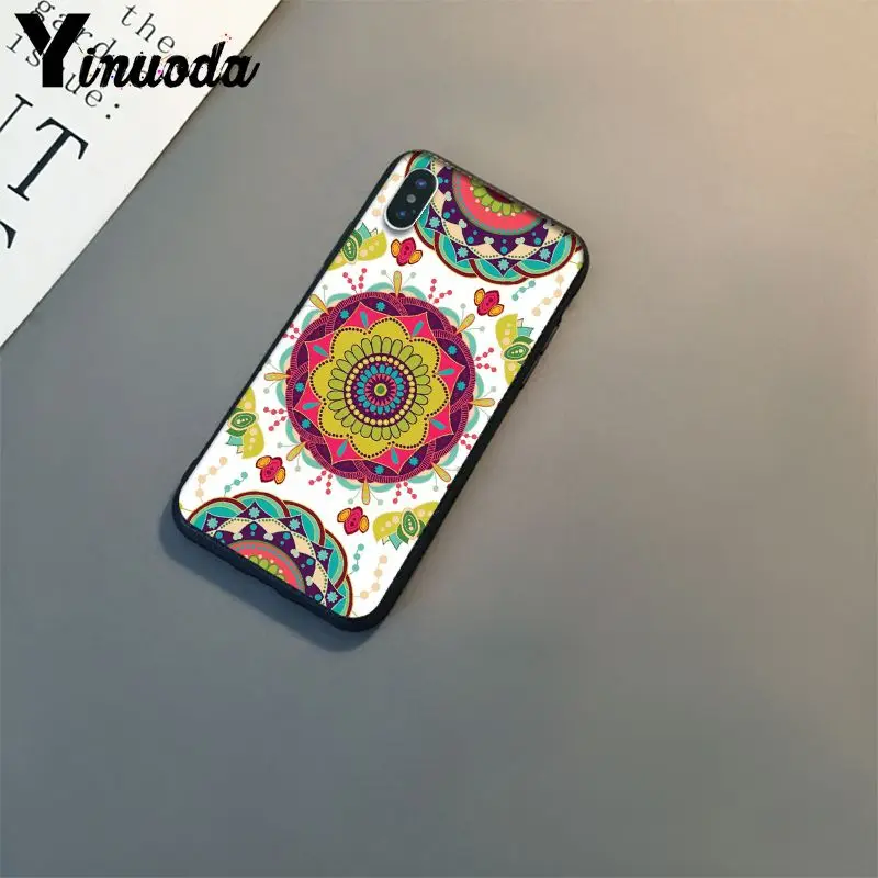 Blue totem mandala flower